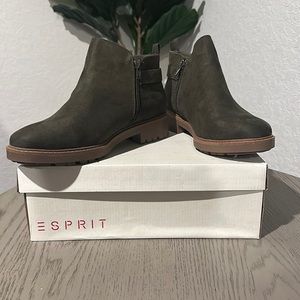COPY - Esprit Suede Olive Booties